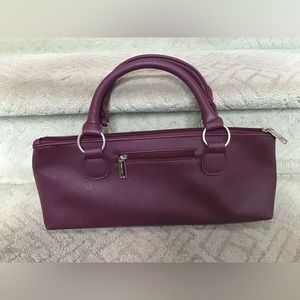 NWOT Primeware Burgundy wine clutch with wine opener